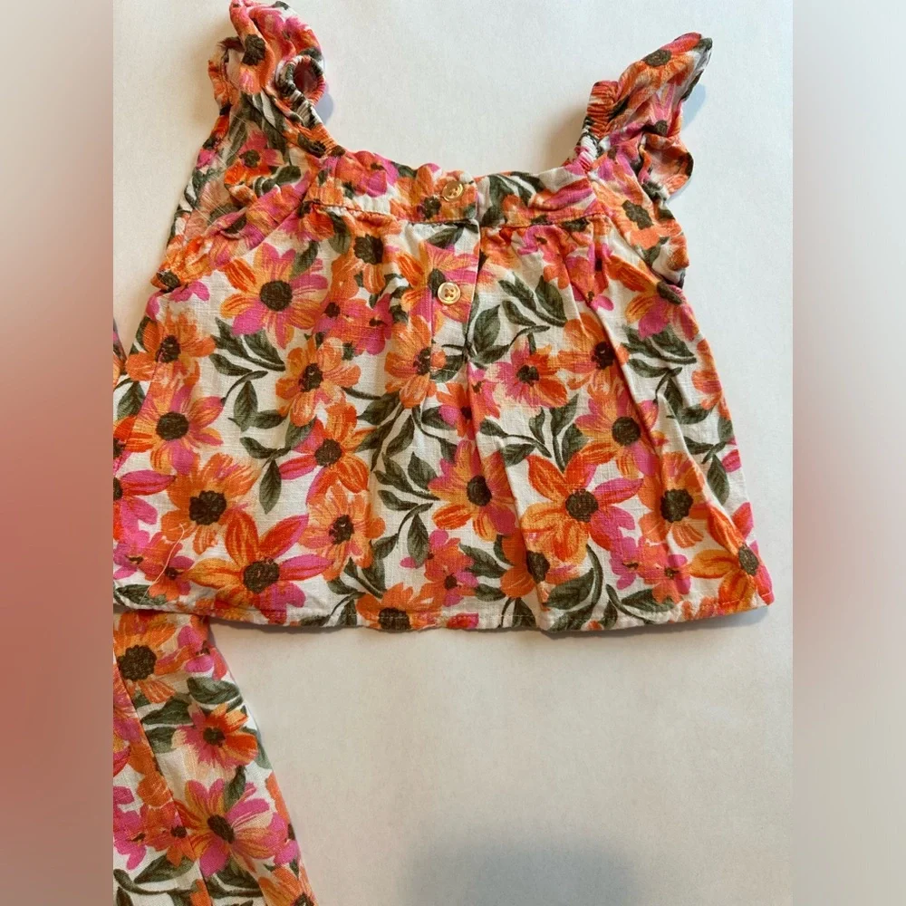 4T btween Pink & Orange Floral Set